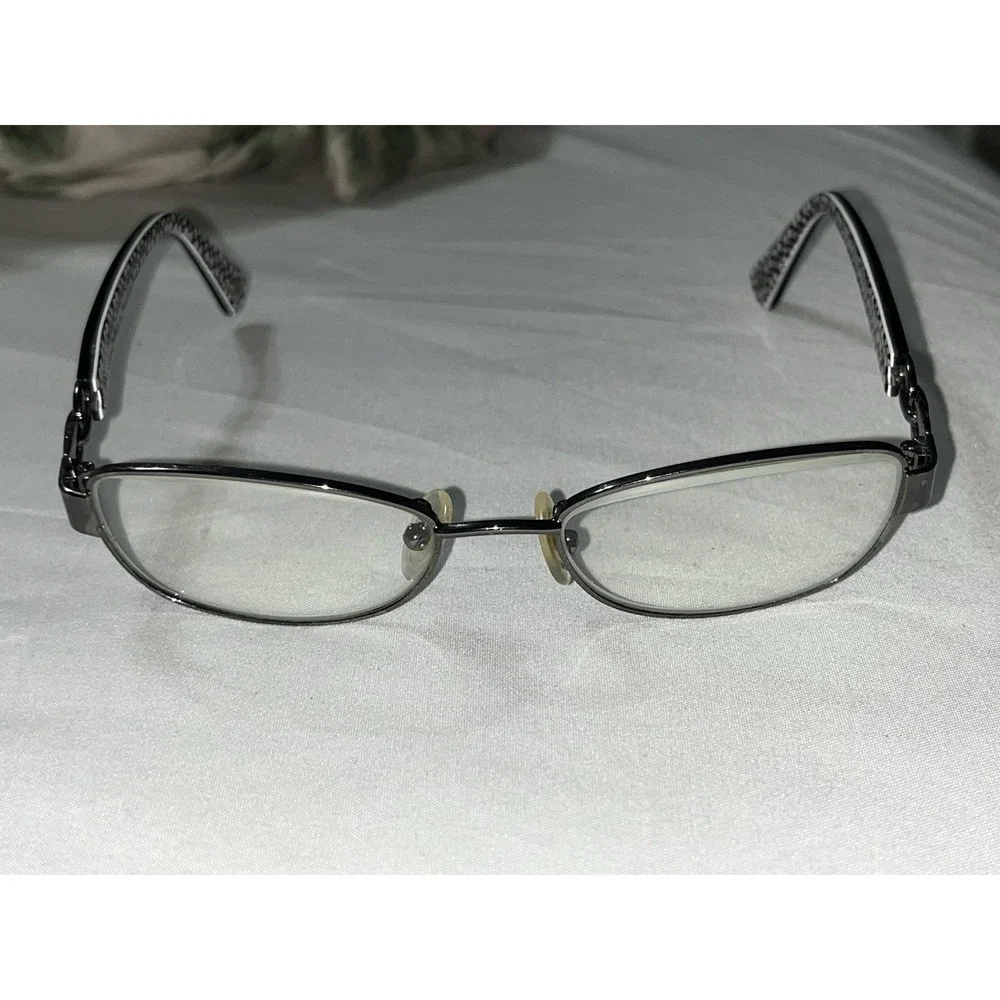 COACH HC5054 9186 Dk Silver Black White Sig 51-17-135 mm Women's Eyeglasses